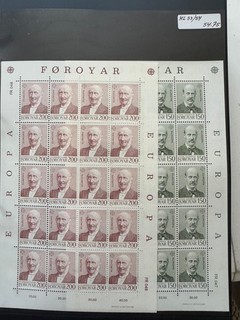 1980 Denmark Faroe Islands Mini Sheet 53 4 20 Euro Europe Cept