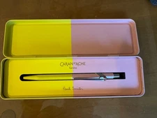 Caran d'Ache 849 Paul Smith 4 Ballpoint Pen in Chartreuse/Rose - Excellent