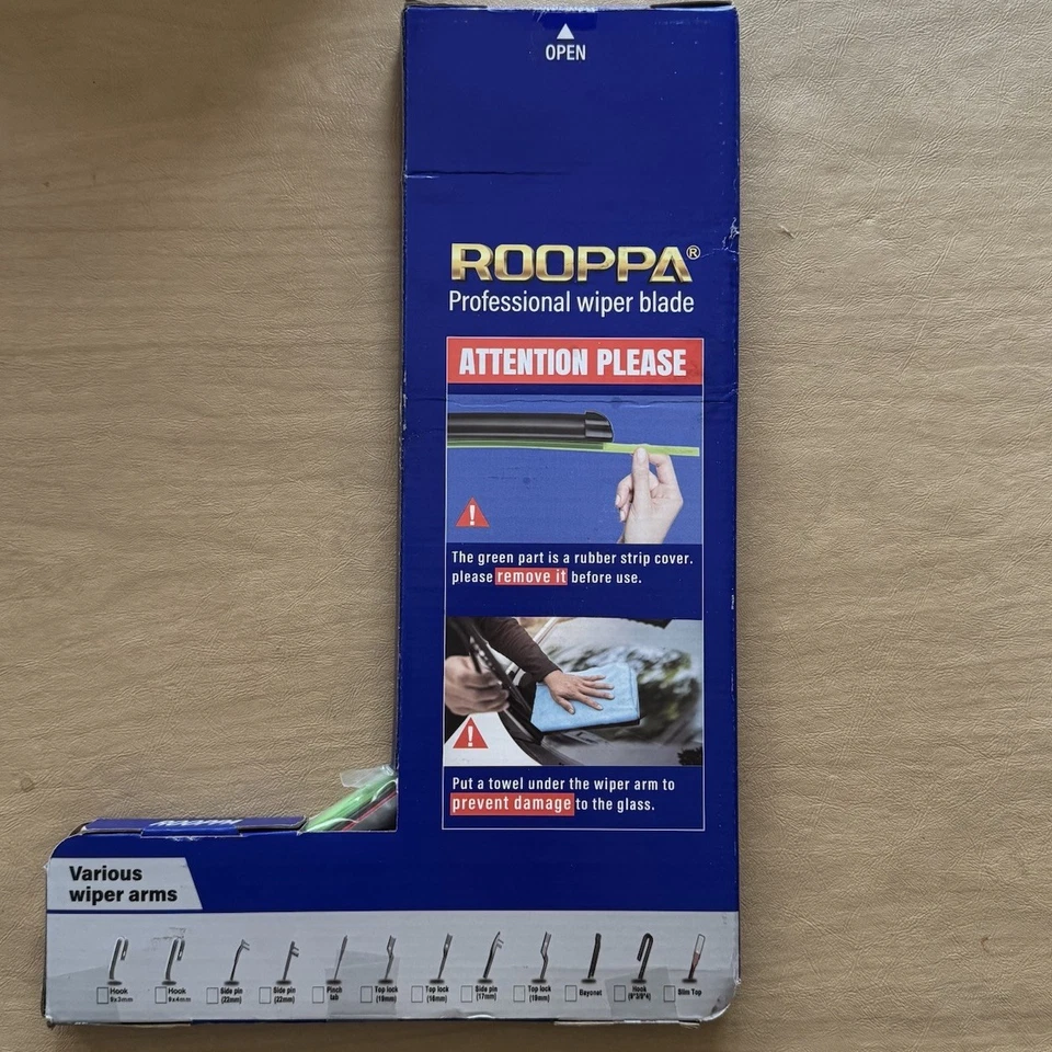 Набор из 3 стеклоочистителей Rooppa 24 дюйма + 20 дюймов + 11 дюймов Kia Sorento Kia Soul Kia Soul EV - Изображение 4 из 4