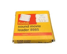 Vintage Kodak Sound Movie Leader 8985   50 ft Sealed Box   16mm / Super 8 Film