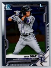 2021 Bowman #BCP-33 Eddy Diaz Chrome Prospects *RO