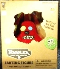 New Fuggler Ugly Monster Farting Figures 3" Black Munch Munch Motion Activated