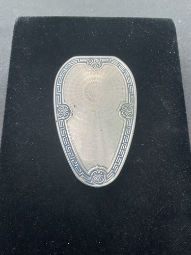 Antique KARESS WOODWORTH Art Deco Compact Case (empty) 1920’s  Silverplate