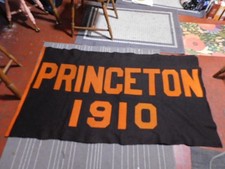LARGE ORIGINAL PRINCETON UNIVERSITY FELT BANNER / PENNANT, CLASS OF 1910