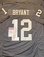 MARTAVIS BRYANT SIGNED #12 BLACK CUSTOM JERSEY - Size XL (JSA) Oakland Raiders