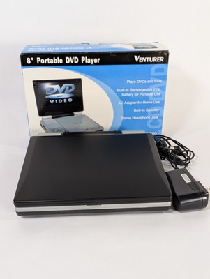 Venturer 8'' Portable DVD Player PDV880 Original Box Charger Parts ONLY