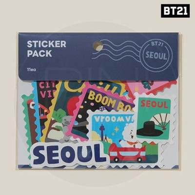 BTS BT21 Official Goods STICKER PACK SEOUL EDITION + Tracking Number