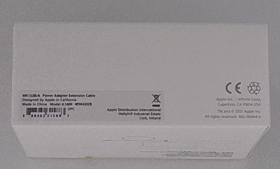 Authentic Apple Macbook Power Adapter Extension Cable 1.8m  MK122BA - Image 2 of 4