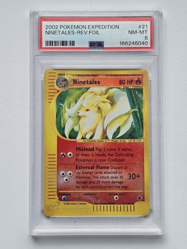 Ninetales graded PSA 8 for sale on eBay