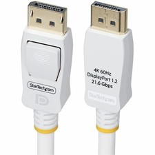 StarTech 10ft DisplayPort Cable - White dp12cable10ftw 