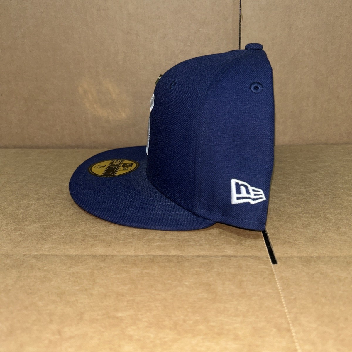 Supreme Era Fitted Hat Gold Cross S Logo Navy Unisex 59.6 cm 7 1/2