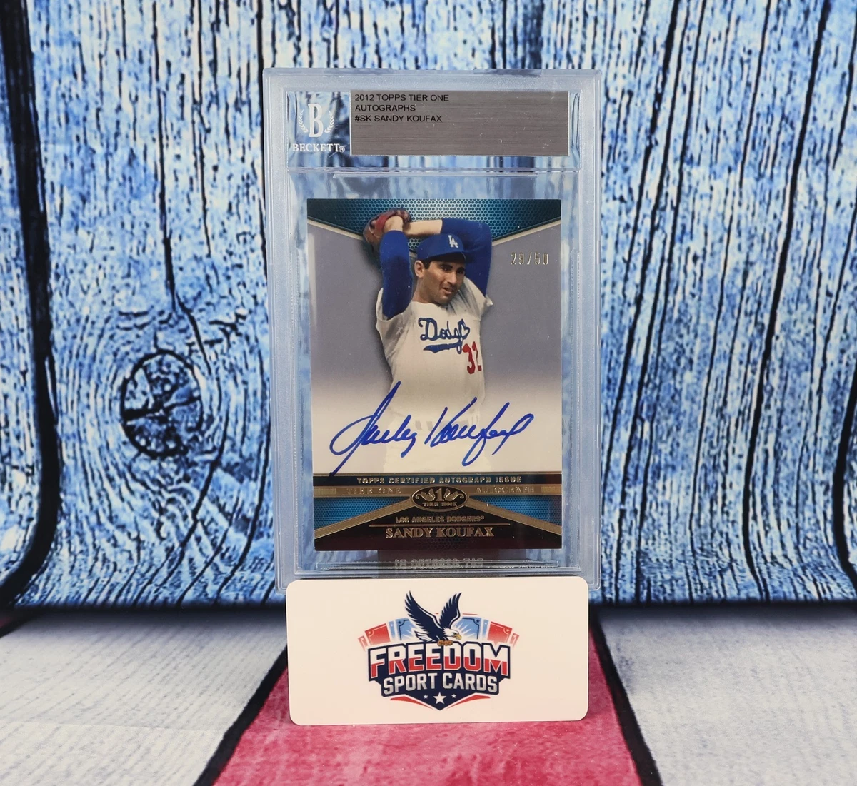 Sandy Koufax Los Angeles Dodgers Baseball Autographed Sports 