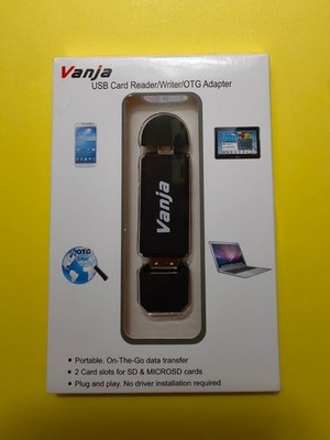 NEW!! Vanja USB Card Reader/Writer/ OTG Adapter NEW!!