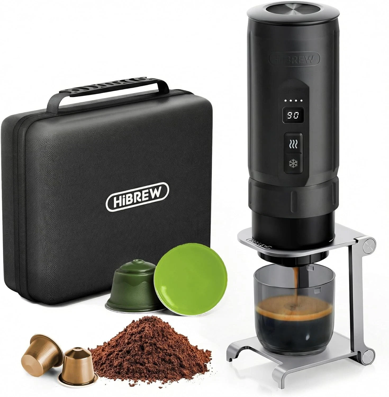 HIBREW H4C Explorer - Portable Electric Espresso Machine, USB-C Rechargeable