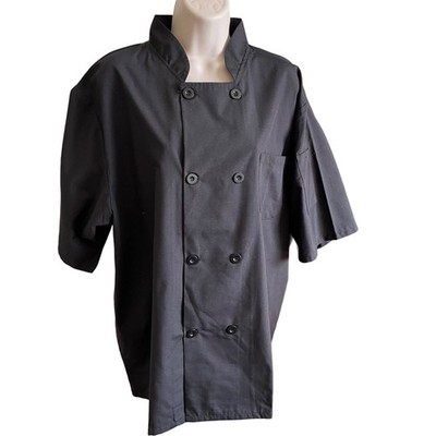 Happy Chef Uniform Coat Jacket Restaurant Hotel Cook Shirt L u