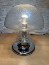 Vintage Space Age Pilzlampe Baum Leuchten – Bubble Glass & Chrom – 70er Jahre