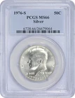 1976-S Kennedy Half Silver MS66 PCGS Mint State 66 BRILLIANT UNCIRCULATED Coin