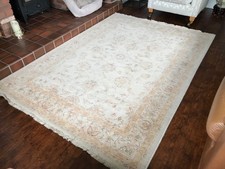 John Lewis 100% Wool Cream/Kabir Goby Rug 170x235cms