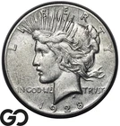 1928-P Peace Dollar Choice AU/BU Key Date Great Eye Appeal Nice Strike