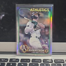 TYLER SODERSTROM ROOKIE 2024 Topps Chrome Update Refractors RC ROOKIE DEBUT