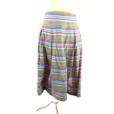 Talbot Women's Skirt Size 10 Colorful Rainbow Stripe Fun Beach