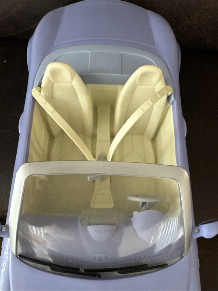 Barbie 2006 17" L convertible coche periwinkle púrpura claro cinturones de seguridad y 2 muñecas Foto 4 de 4