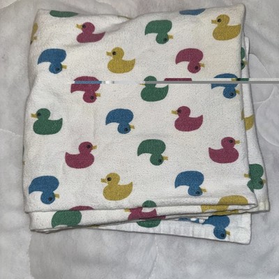 Hospital Receiving Newborn Baby Blanket Multicolored Ducks HTF No Tag 35 