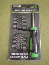 GRIP, Set 14 Hex Nuts MM SAE, Driver Set