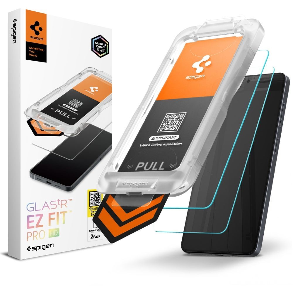 Spigen Glass tR EZ Fit Pro HD 2 Pack - transparency - Samsung Galaxy S26 - Bild 4