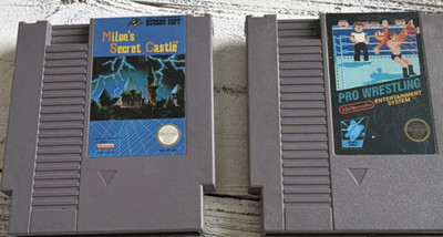 Hudson Soft & Nintendo (NES) Milon's Secret Castle, Pro Wrestling Cartridge