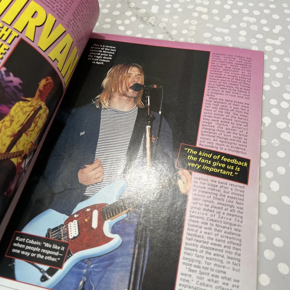 Hit Parader x 3 Nov 93 - July/Sept. 1994 Magazine Woodstock A Special Tribute - Image 4 of 4