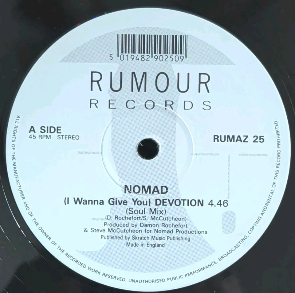 Nomad - I Wanna Give You Devotion - The Remixes - 1990 - UK Old Skool Rave, photo 3 of 5