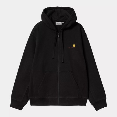 Carhartt WIP American Script Hooded Zip-Jacket für Herren in Black