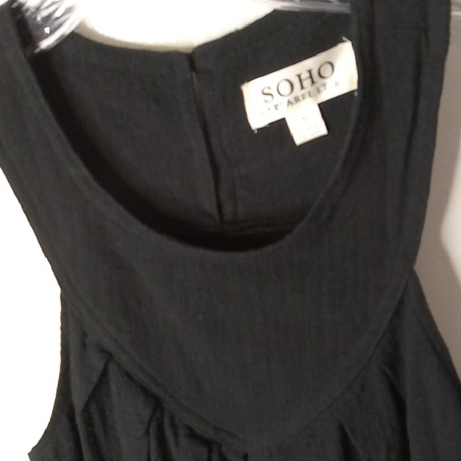 VETEMENTS Abito donna nero senza maniche SOHO taglia small nuovo con etichetta. Comodo estivo festa.