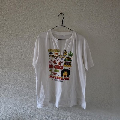 bad girls go to the Caribbean tee shirt sz XL preowned distressed and faded