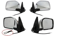 PAIR OF MIRRORS FOR TOYOTA TACOMA CHROME POWER WITHOUT HEAT 2001 2002 2003 2004