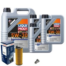 Motor&ouml;l 5W30 LIQUI MOLY Special Tec Ll 8L+BOSCH &Ouml;lfilter+&Ouml;lablassschraube