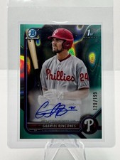 2022 Bowman Chrome Gabriel Rincones Jr 1st Aqua Lava Refractor Auto #/199