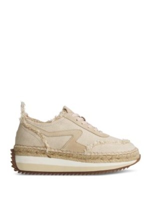RAG & BONE Womens Beige 1-1/2'' Macrame Retro Runner Athletic Running Shoes 37.5