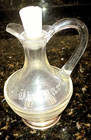 Vintage Glass Oil And Vinegar Cruets with Sterling Silver Bases — photo 2