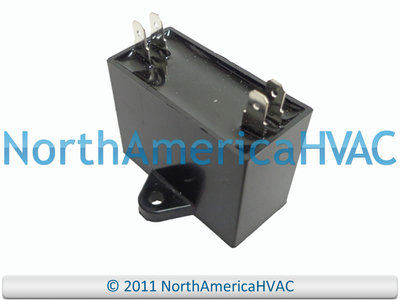 12381 - Mars Motor Run Capacitor 1.5 MFD uf 450 VAC Mini Black Rectangle