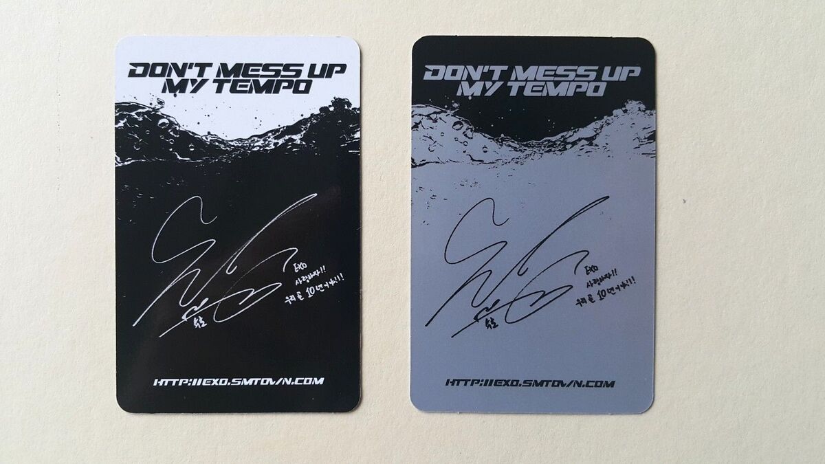 EXO 5th Album Don't Mess Up My Tempo Official Photocard EXO 5th Album Don't Mess Up My Tempo Official Photocard