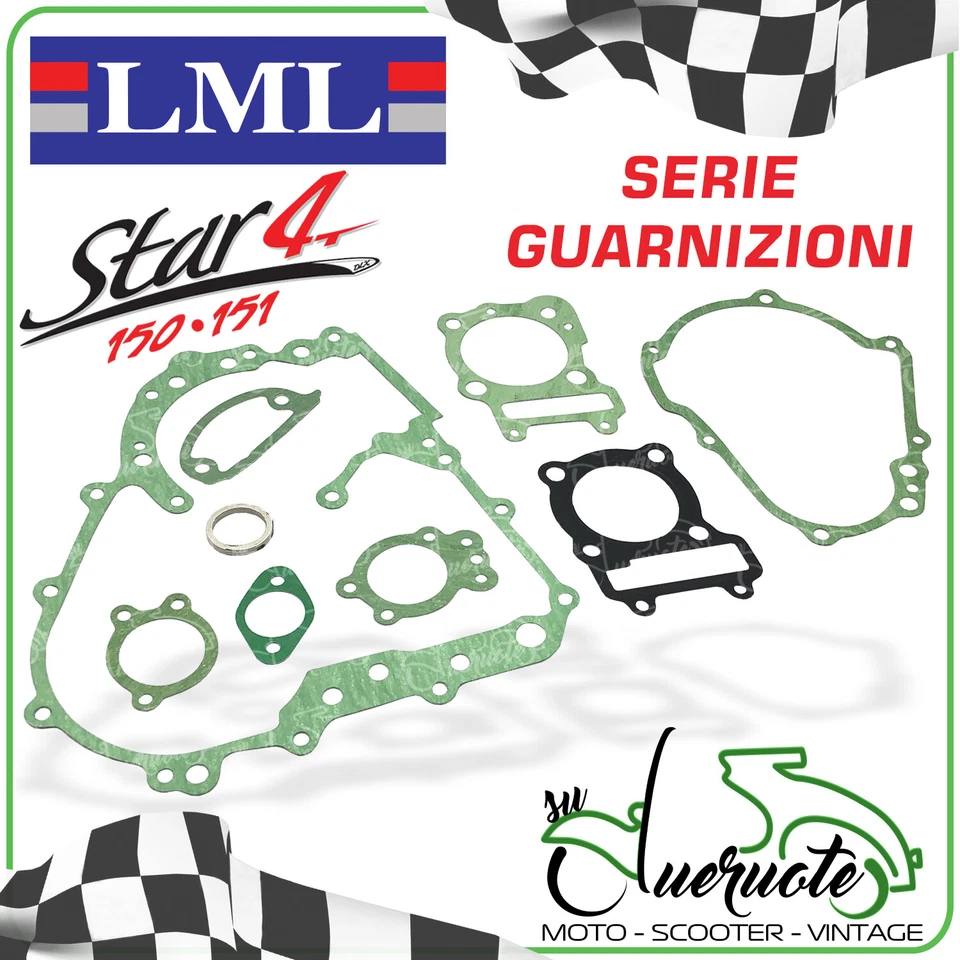 KIT GUARNIZIONI MOTORE SERIE REVISIONE PER LML STAR 150 151 4T DELUXE 2010-2012