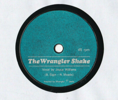 Joyce Williams -The Wrangler Shake / Instrumental- Flexi 7'' 45 Wrangler 