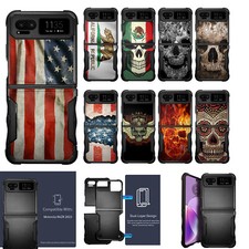For Motorola RAZR 2023 DUAL TACTICAL Hybrid Two Piece Case Shock Cover