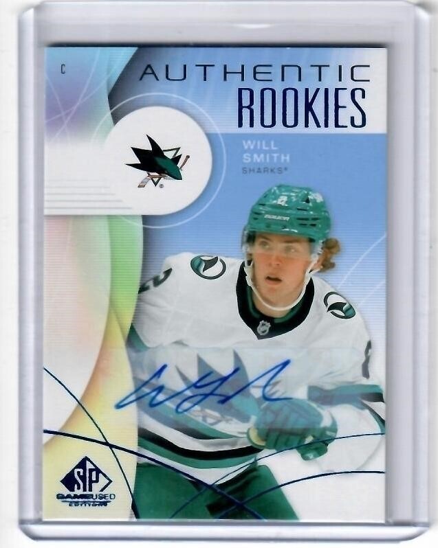 2024-25 SP Game Used Will Smith Authentic Rookies Blue Auto Card
