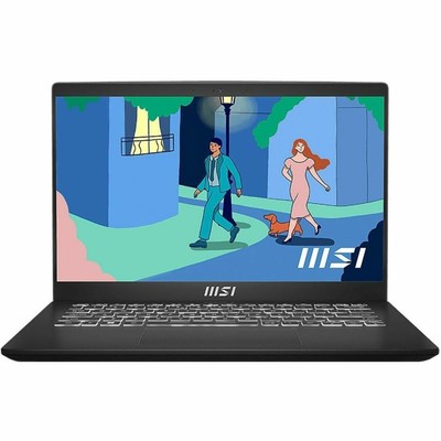 MSI Modern 14 C7M, Laptop, Black, 14'' 60Hz, AMD Ryzen 7 7730U, UMA Graphics, 16