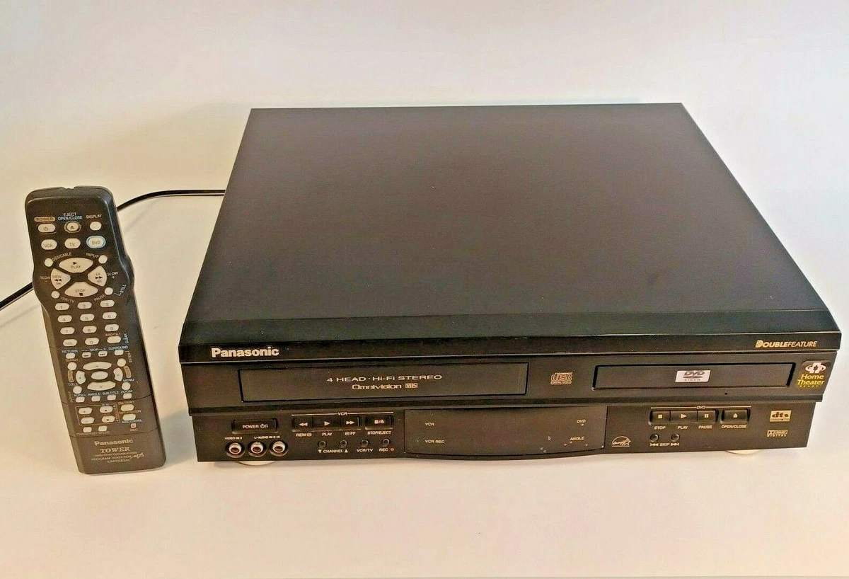 Panasonic dvd vcr combo with remote vhs