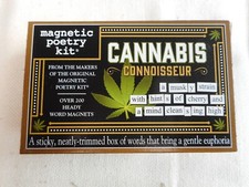 New CANNABIS CONNOISSEUR Magnetic Poetry Kit