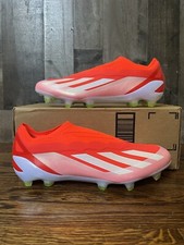 adidas X CRAZYFAST Elite Red Laceless FG Soccer Cleats Mens 13 NEW